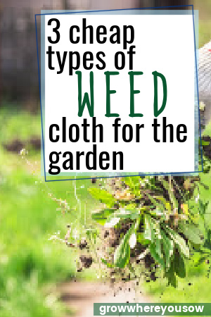 weed cloth for the garden