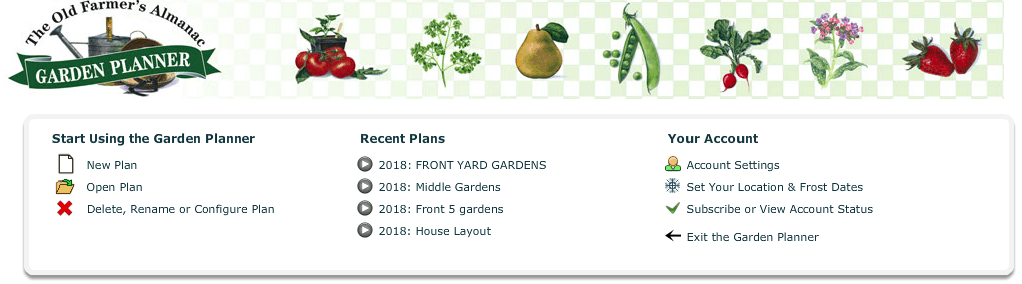 almanac garden planner