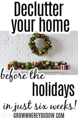 declutter before the holidays