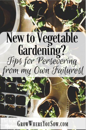 new to vegetable gardening?