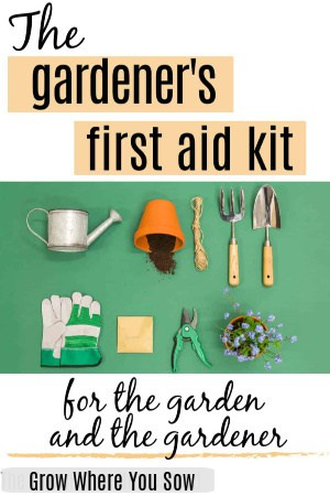 first aid kit for the gardener