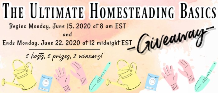 homesteading basics giveaway banner image