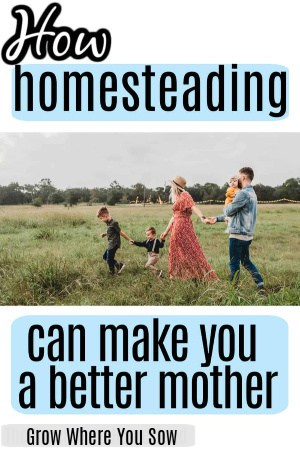 how homesteading can make you a better mother