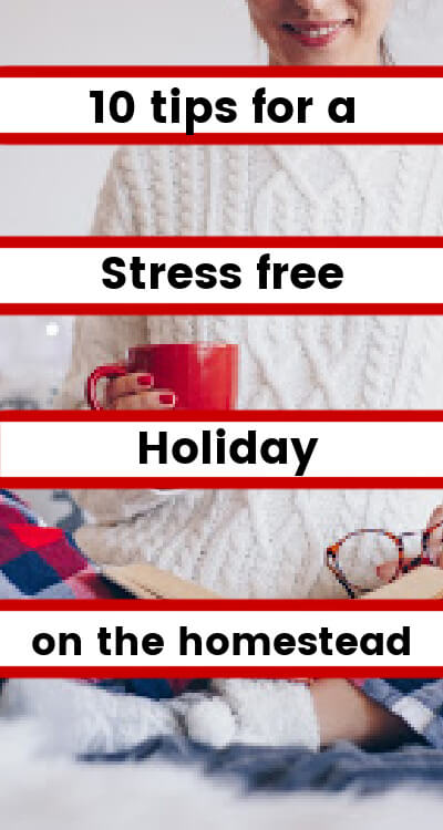 stress free holiday pinning image