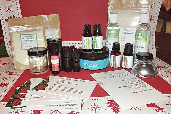 simply earth essential oil box contents